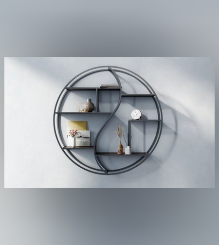 מעמד מדפים מעוצב דגם גל