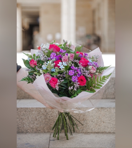 זר פרחים קרן שמש ראשונה של אביב #120