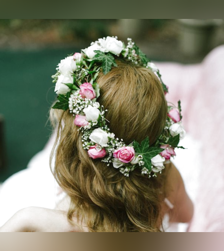 Flower crown with roses
