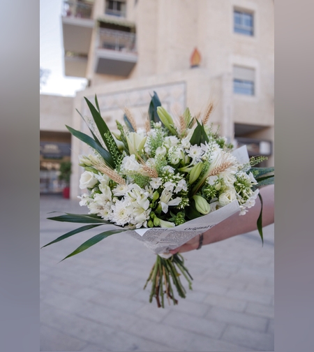 זר פרחים רכות וחום #215