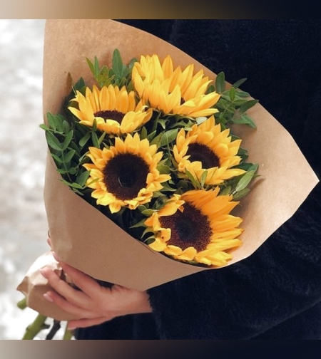 זר פרחים קרן שמש #103