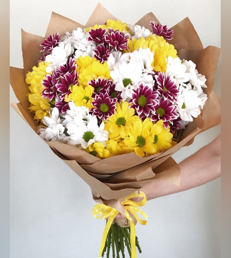 זר פרחים בוקר קיצי #39