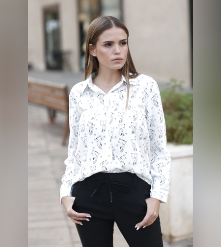 חולצת אריה מודפס