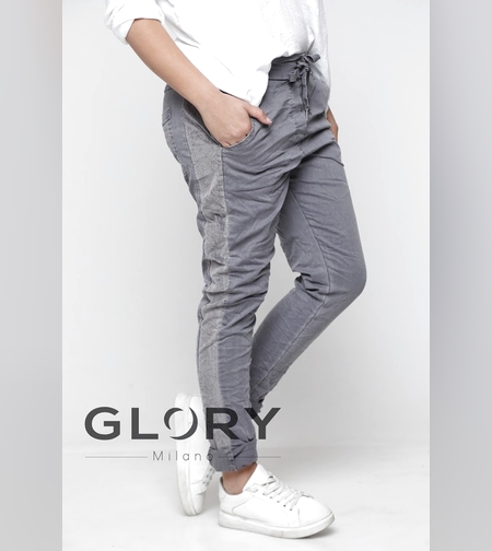 מכנסי כותנה שילוב קורדרויי