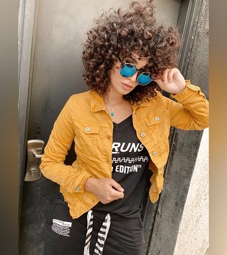 ג'קט מיס לונה קלאסי חרדל