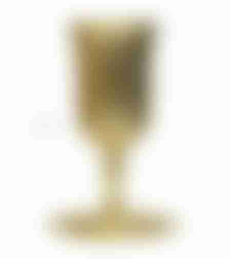 גביע קידוש לשבת קודש דגם זהב הכותל  עם רגל 15*24.5 ס'מ