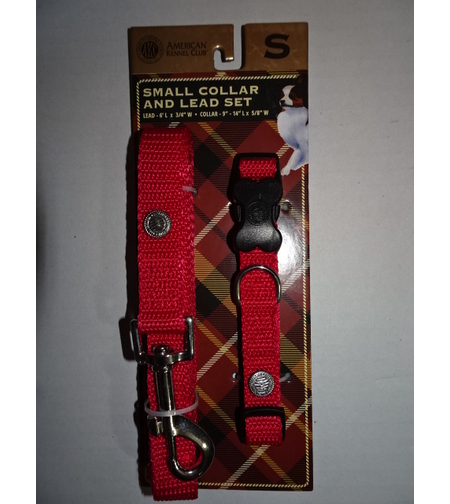 קולר+רצועה לכלב  S