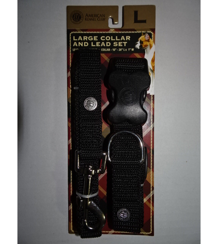 קולר+רצועה לכלב  L