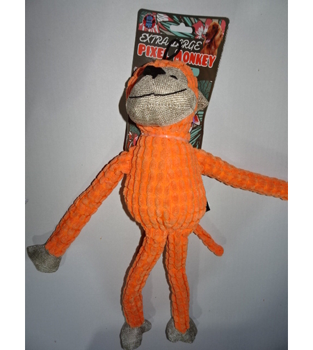 צעצוע לכלב - בובת קוף מצפצף