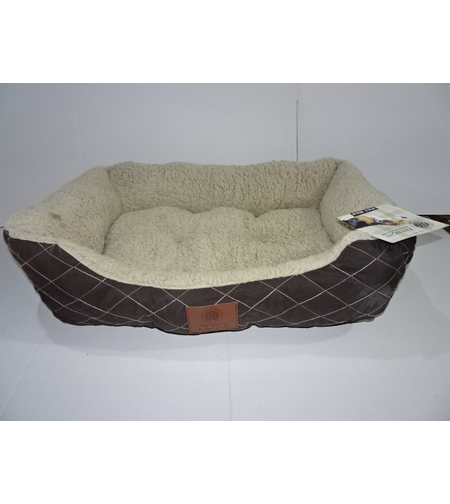 מיטה לכלב בינוני, פרוותית, דוגמת מעויינים  50*70 AKC