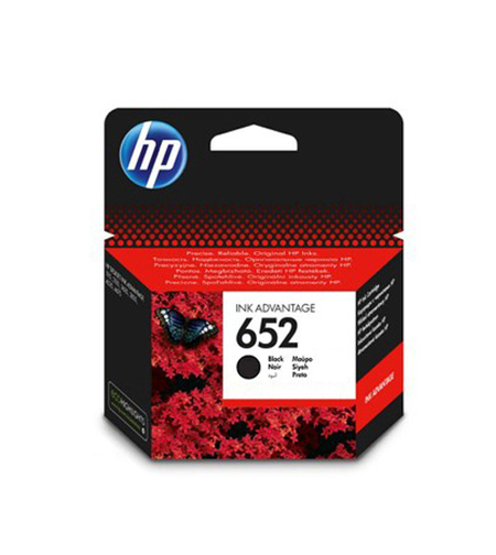 ראש דיו שחור מקורי  HP 652 