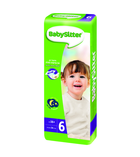 חיתולים מידה 6 בייביסיטר סטנדרט BabySitter Standard