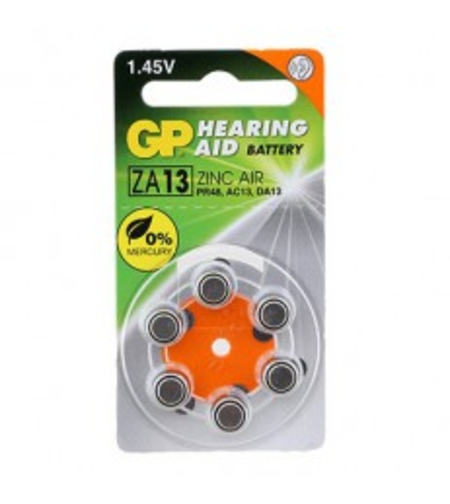 סוללה למכשיר שמיעה במארז ZA13 6p
