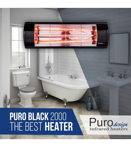 תנור אינפרא 2000 PURO BLACK