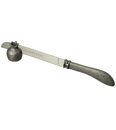 Fancy knife with print and grenade stand