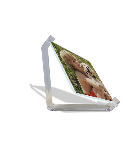 מעמד זכוכית מסתובבת עם בסיס אקריל