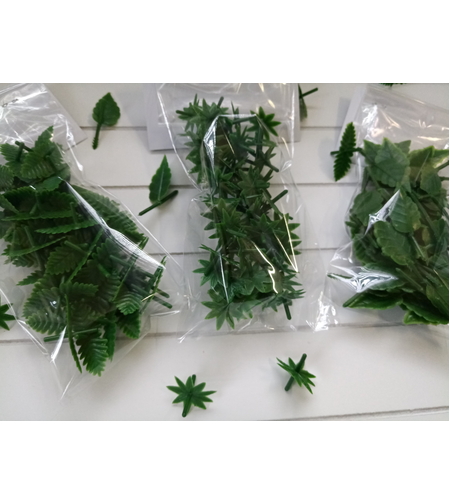 עלי פלסטיק לפירות ממרציפן - לתות