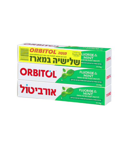 אורביטול משחת שיניים ומנטה