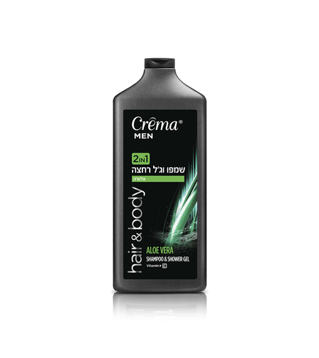 קרמה מן שמפו וג'ל רחצה אלוורה 2 ב-1