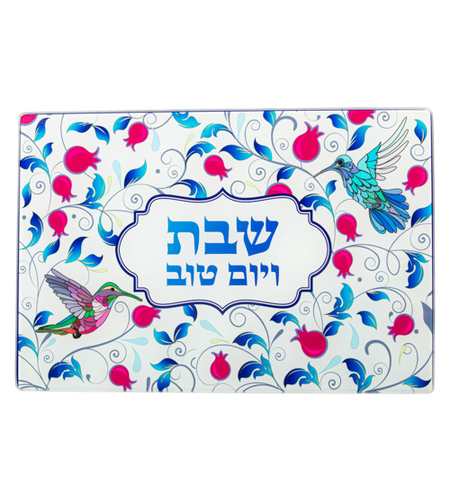 מגש חלה מזכוכית עבה בלתי שבירה 