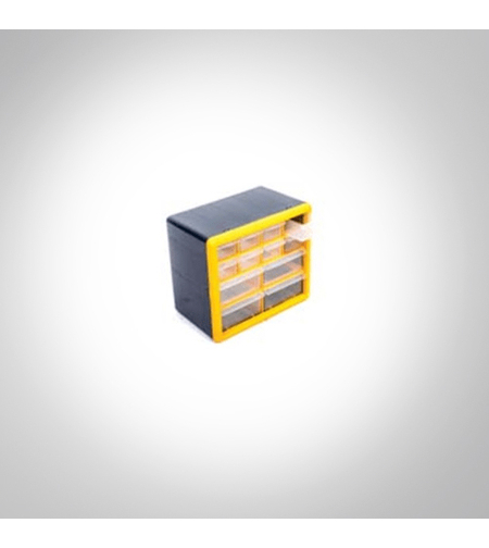 יחידת אחסון מפלסטיק – 12 מגירות