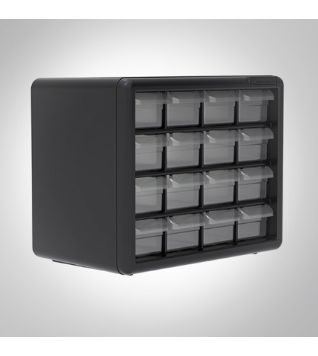 יחידת אחסון מפלסטיק – 16 מגירות