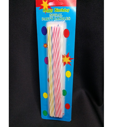 נרות דקים צבעוניים