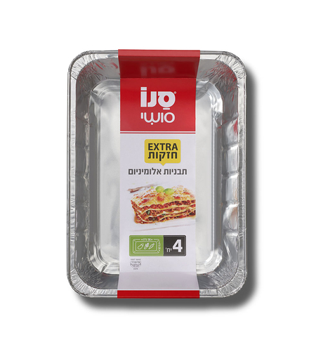 תבניות אלומיניום 4 יח' 26*36