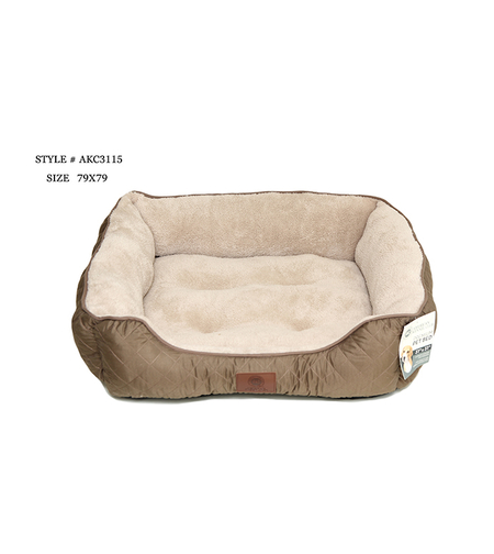 מיטה לכלב גדול/בינוני דוגמת מעוינים AKC