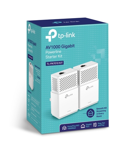 מתאם רשת חשמל זוג TP-LINK TL-PA7010KIT