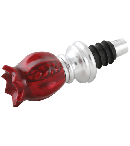 פקק לבקבוק מאלומיניום בצורת רימון צבע בורדו 10 ס