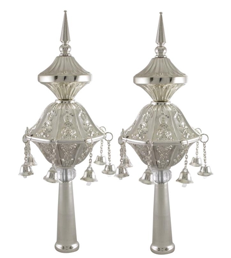 זוג רימונים כסף לספר תורה 32 ס