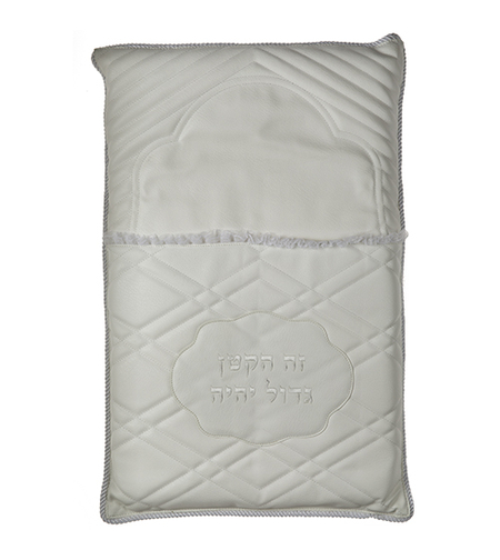 Elegant pillow for a leather-like alliance with a 74 * 50 cm embroidery