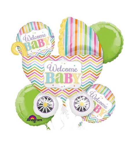 זר בלונים Wolcome Baby