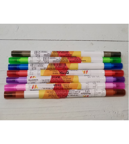 טוש אכיל צד דק, צד עבה אדום