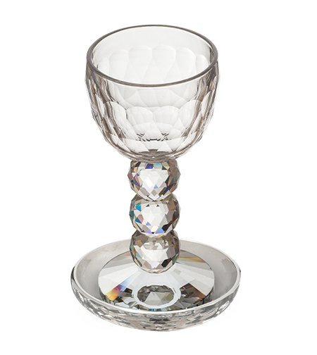 גביע קריסטל רגל כדורים 16 ס