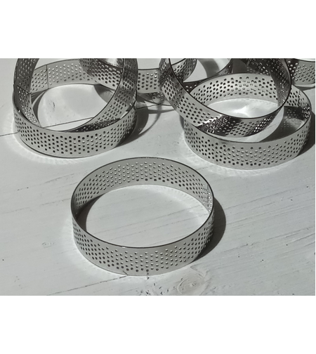 רינג נירוסטה מחורר קוטר 6.5 גובה 2 