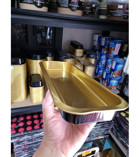 תבנית אינגלישקייק נמוכה שחור זהב