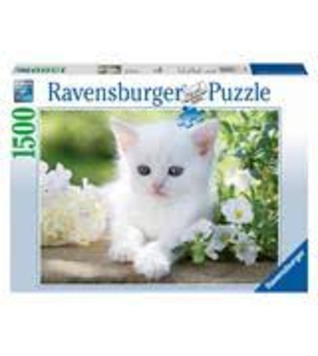 פאזל  חתול לבן 1500 חלקים Ravensburger  
