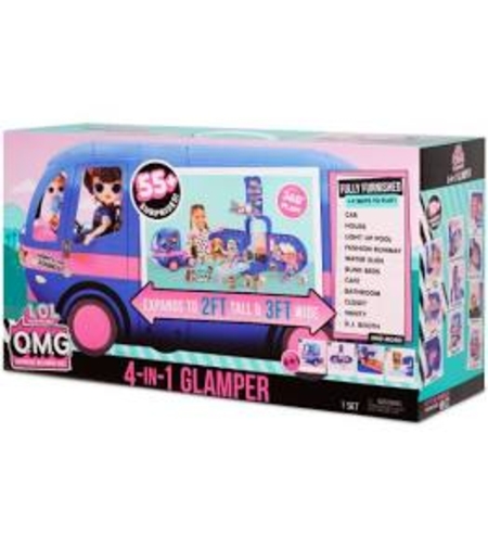 לול קראוון אופנתי מפנק 4 ב-1 עם 55 הפתעות