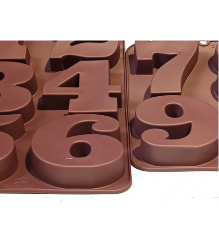 תבנית סיליקון מספרים ענקיים עומדים