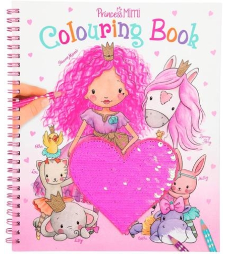 טופ מודל חוברת צביעה עם פייטים