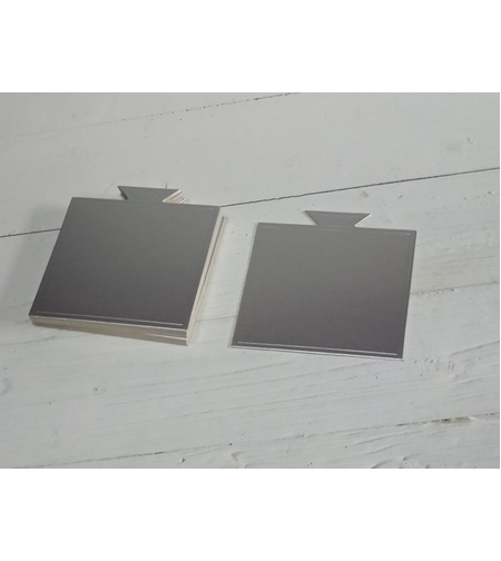 תחתית קינוחים ריבוע כסף 