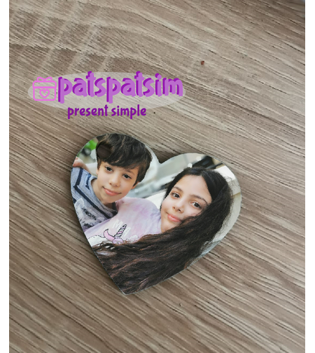 מחזיק מפתחות עם תמונה - צד אחד 