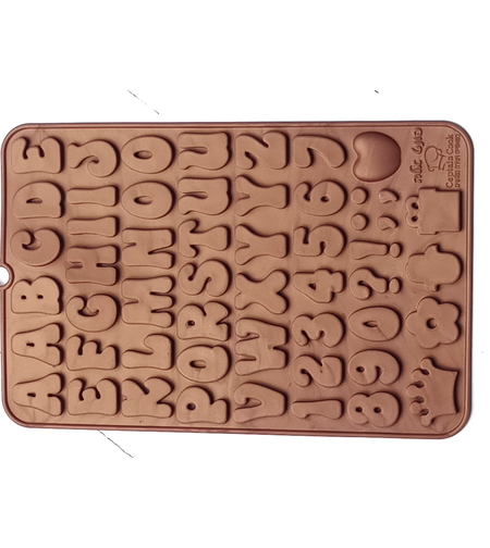 תבנית סיליקון אותיות פונט אלה