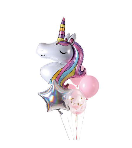 זר בלונים חד קרן