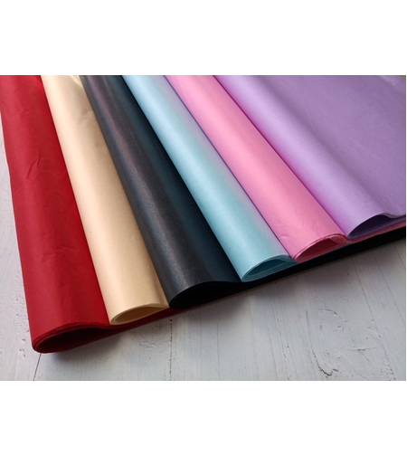 נייר משי צבעוני צבע אדום - 15 יחידות