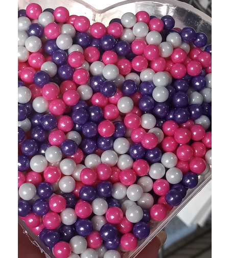 פניני סודה מיקס סגול ורוד לבן