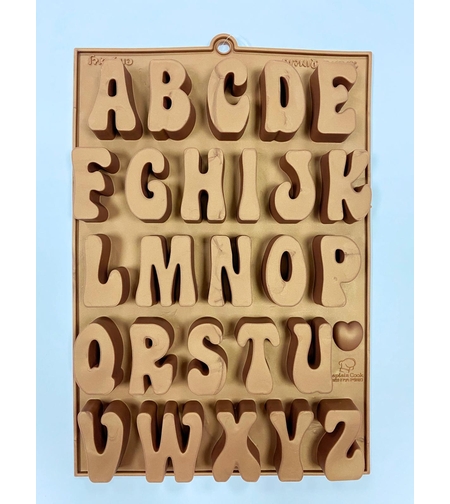 תבנית סיליקון אותיות עומדות אנגלית דגם אדל