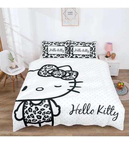 מצעי הלו קיטי לבן 180/200 